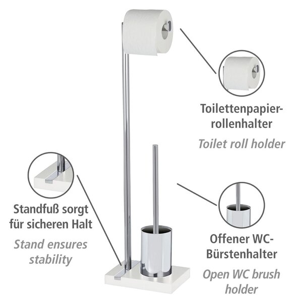 WC ščetka z držalom za toaletni papir Wenko Noble