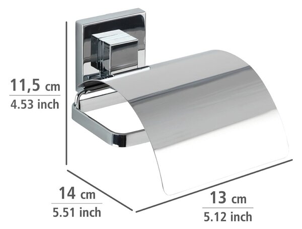 Držalo za toaletni papir Wenko Vacuum-Loc, 14 x 13 cm