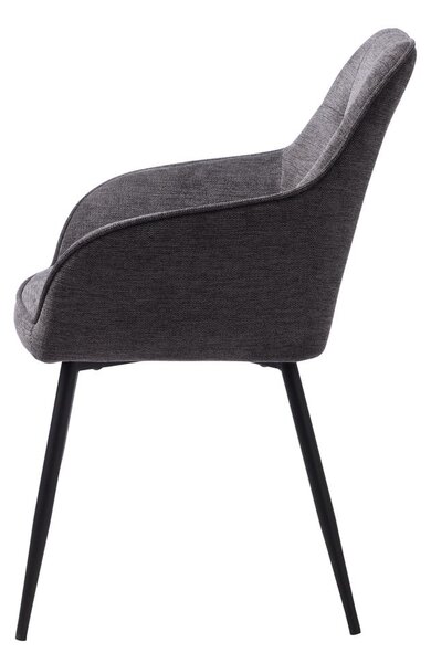 Temno siv jedilni stol Nolan – Unique Furniture