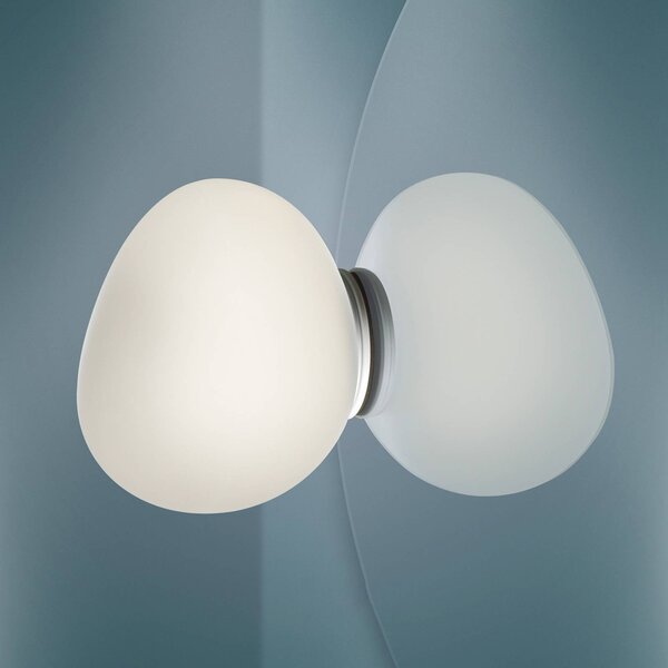 Foscarini Gregg piccola ogledalo svetlobe bela