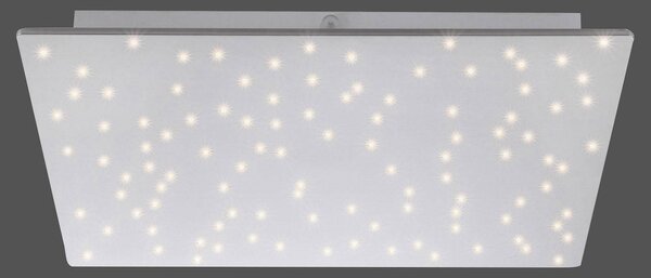 LED stropna svetilka Sparkle CCT dim jeklo 45x45cm