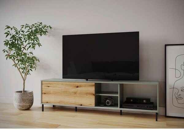Mömax Tv Omarica Pozzi, Sivozelena, Barva Hrasta