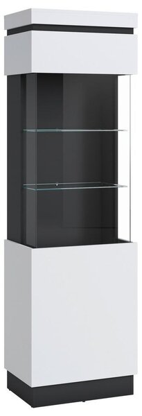 Mömax Vitrina Campania, Antracit, Bela