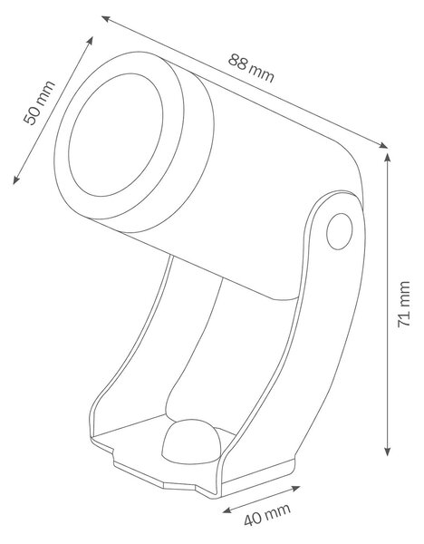 LED zunanji reflektor 1446LED, grafit, 30°