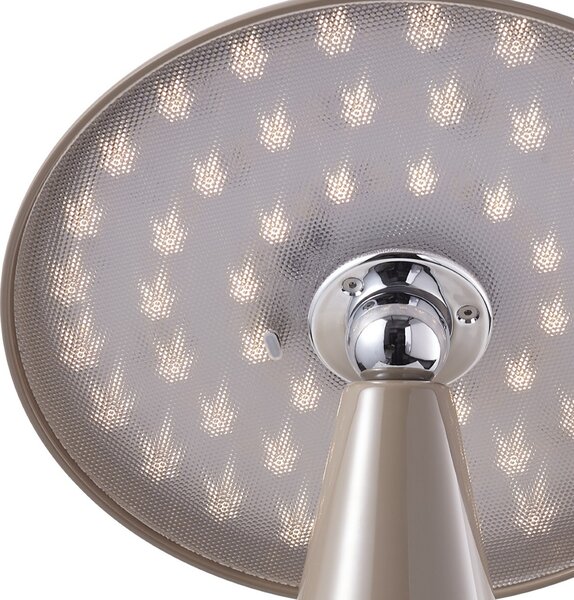 Beacon Lighting LED namizna svetilka na baterije Kinoko, rjava, 27 cm, CCT, zatemnjen, Rjava / rjasta, Dnevna soba / jedilnica, Plastika, Sodobni