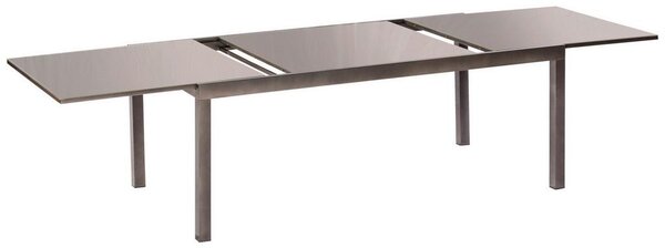 Gardenson Raztegljiva Vrtna Miza Ambia, Aluminij, Steklo, 150-220x90