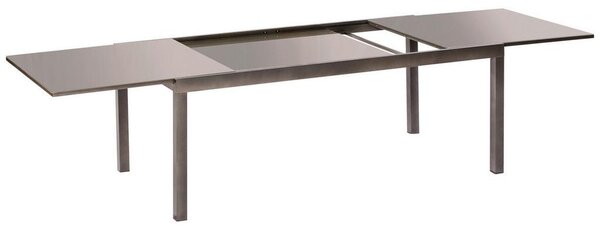 Gardenson Raztegljiva Vrtna Miza Ambia, Aluminij, Steklo, 150-220x90