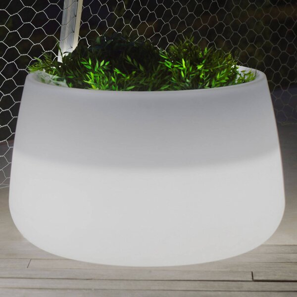 Newgarden LED solarni sadilnik Camelia, Ø 59 cm, bela