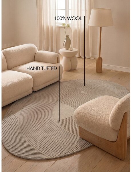 Bež volnena preproga 160x230 cm Kensington Victoria – Ted Baker