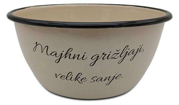 Namizna skodelica bež 16cm 1l "Velike sanje"