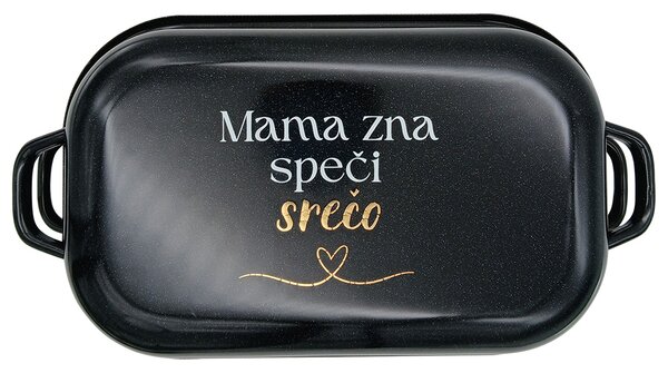 Pekač s pokrovom 30 x 20 cm "MAMA ZNA SPEČI SREČO"