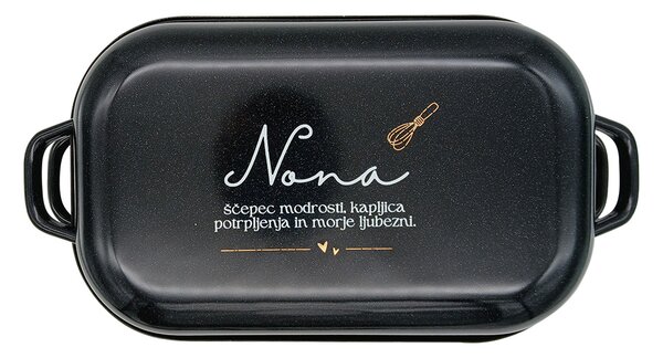 Pekač s pokrovom 30 x 20 cm "NONA ŠČEPEC MODROSTI"