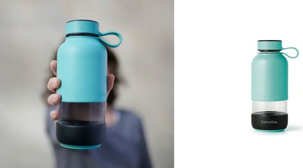 Steklenica za vodo 0,5l - Koralna
