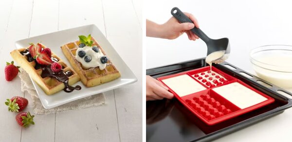8 slastnih vafljev naenkrat. Model za vaflje