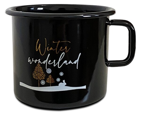 Lonček črn 0,37l ”Winter wondreland”