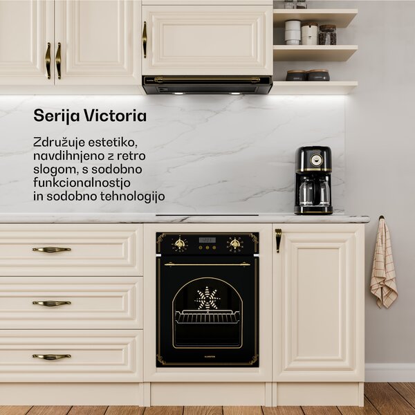 Klarstein Victoria izvlečna kuhinjska napa Elegant, retro navdih, brezčasna EEC A++ 375 m³/h 60 cm