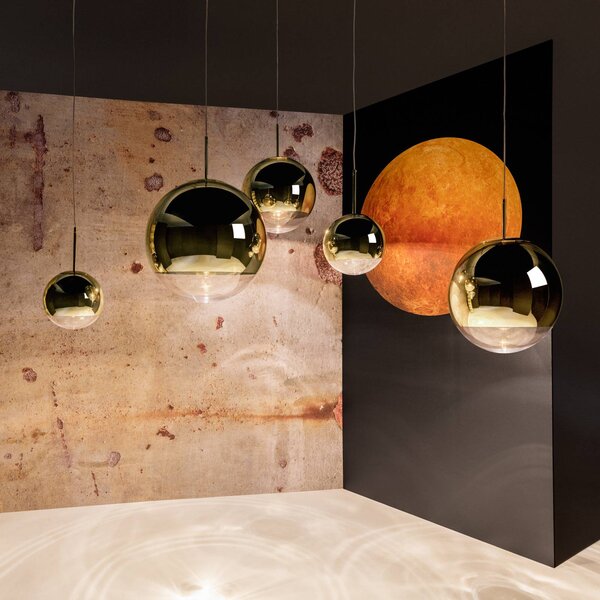 Tom Dixon Mirror Ball LED viseča svetilka Ø 25 cm zlata