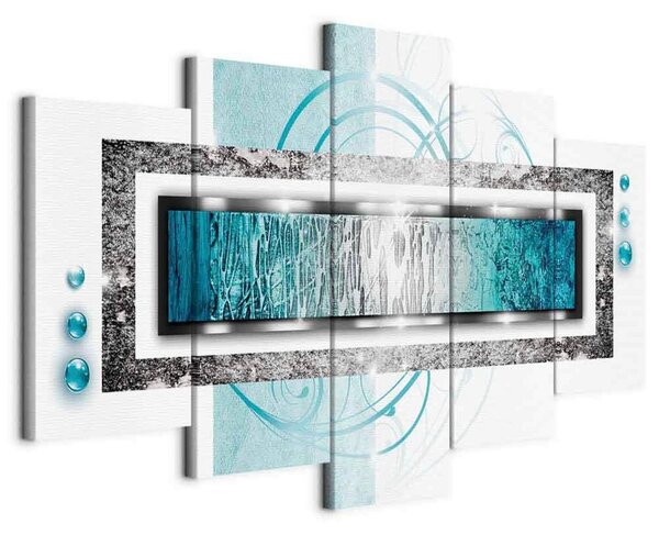 Artgeist Slika Na Platnu Turquoise Blizzard