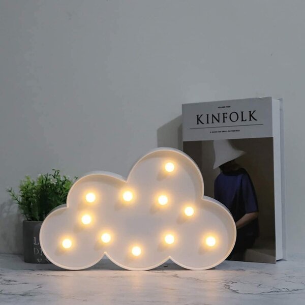 LED otroška svetilka CLOUD, 29,5 cm