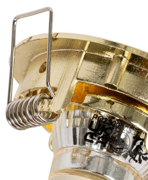 Komplet 12 vgradnih reflektorjev medenina GU10 35 mm - Edu