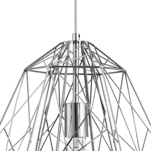 Obesek svetlobe Geometric Cage krom