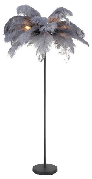 Mömax Stoječa Svetilka Fedi, Črna, Siva, Ca. 55/160 Cm