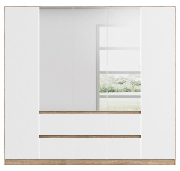 Modern Living Omara S Klasičnimi Vrati Mainz, Bela, Barva Hrasta