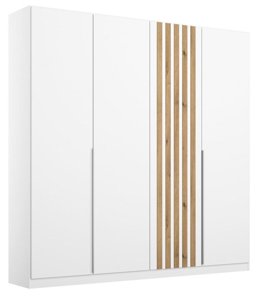 Modern Living Omara S Klasičnimi Vrati Lamella, Bela, Barva Hrasta