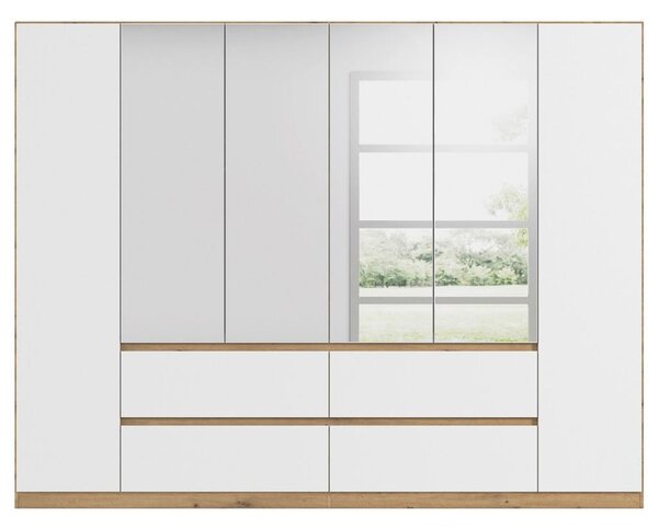 Modern Living Omara S Klasičnimi Vrati Mainz, Bela, Barva Hrasta