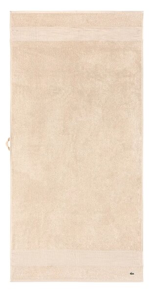 Lacoste Bombažna brisača Lacoste L LECROCO Cappuccino 70 x 140 cm