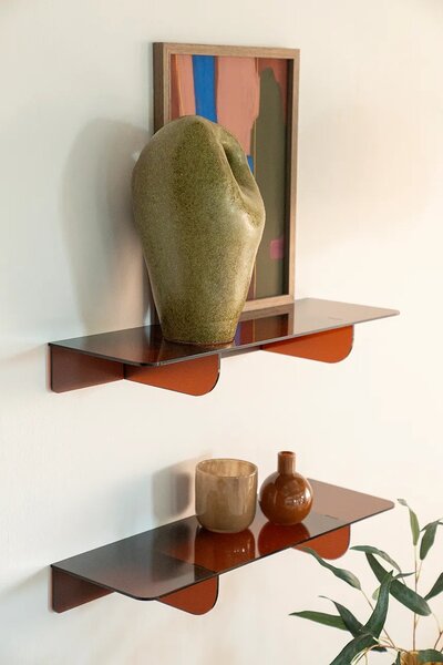 By-Boo polica stenska iz umetne mase 60 x 20 x 7,6 cm