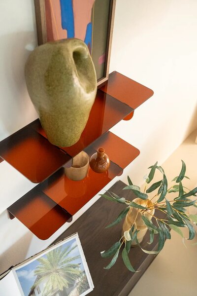 By-Boo polica stenska iz umetne mase 60 x 20 x 7,6 cm
