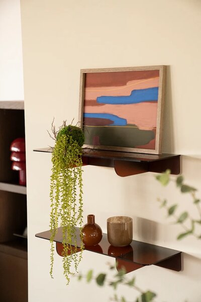 By-Boo polica stenska iz umetne mase 60 x 20 x 7,6 cm