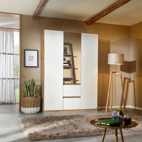 Modern Living Omara S Klasičnimi Vrati Nidda, Bela, Barva Hrasta