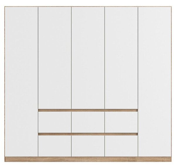 Modern Living Omara S Klasičnimi Vrati Mainz, Bela, Barva Hrasta