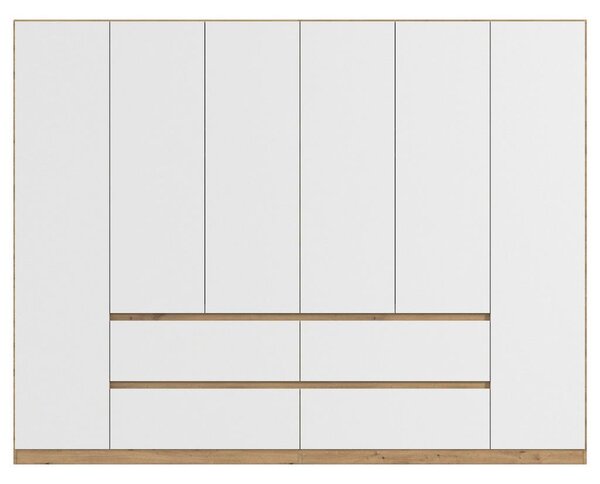 Modern Living Omara S Klasičnimi Vrati Mainz, Bela, Barva Hrasta