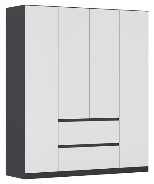 Modern Living Omara S Klasičnimi Vrati Mainz, Bela, Siva