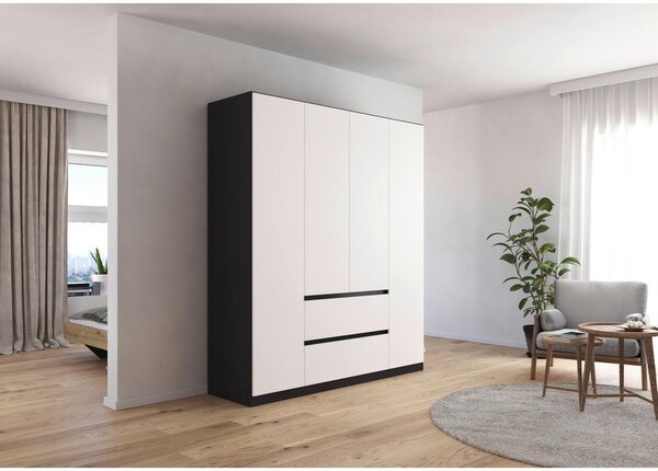 Modern Living Omara S Klasičnimi Vrati Mainz, Bela, Siva