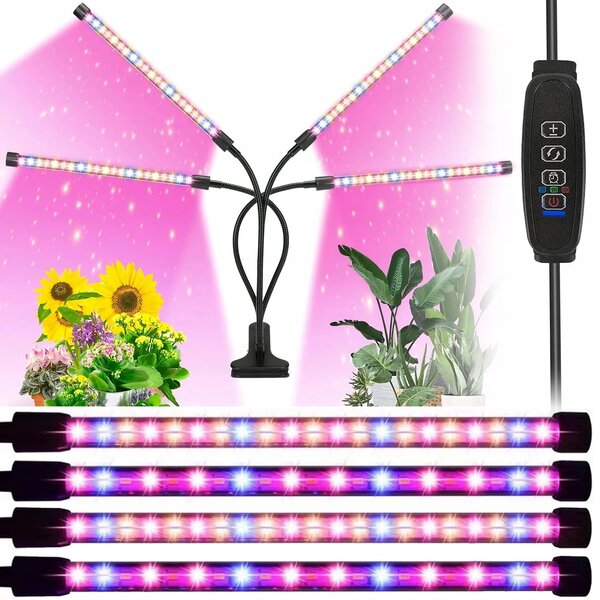 80 UV LED svetilka za rast rastlin 36W USB 3 načini delovanja
