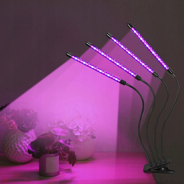 80 UV LED svetilka za rast rastlin 36W USB 3 načini delovanja