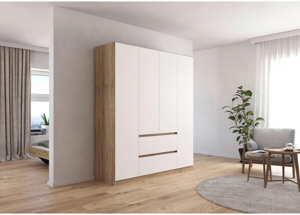 Modern Living Omara S Klasičnimi Vrati Mainz, Bela, Barva Hrasta