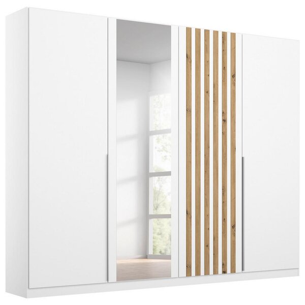 Modern Living Omara S Klasičnimi Vrati Lamella, Bela, Barva Hrasta