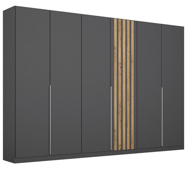 Modern Living Omara S Klasičnimi Vrati Lamella, Siva, Barva Hrasta