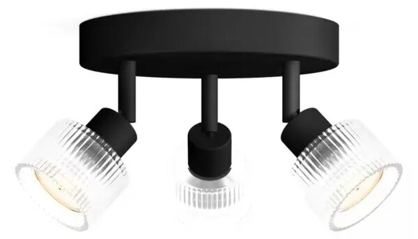 HOREN PHILIPS LED reflektor SPOT 3XGU10 pločasti crni 8721103143570