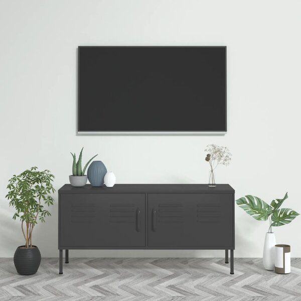 VidaXL TV omarica antracitna 105x35x50 cm jeklo