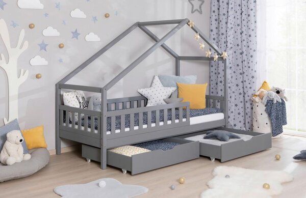 Livetastic Postelja Lou, 90x200cm, 1x Letveno Dno, Brez Vzmetnice