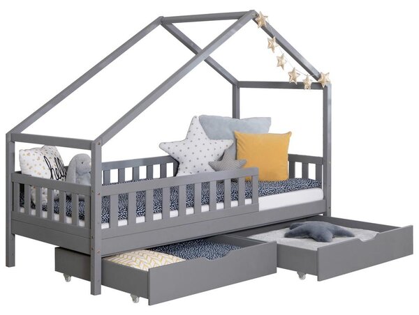 Livetastic Postelja Lou, 90x200cm, 1x Letveno Dno, Brez Vzmetnice