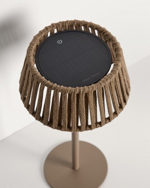 LED namizna/prenosljiva zunanja svetilka s solarnim panelom (višina 30 cm) Aldet – Kave Home