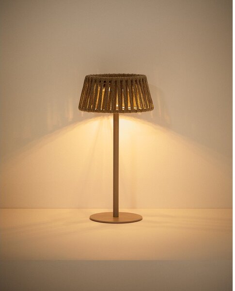 LED namizna/prenosljiva zunanja svetilka s solarnim panelom (višina 30 cm) Aldet – Kave Home