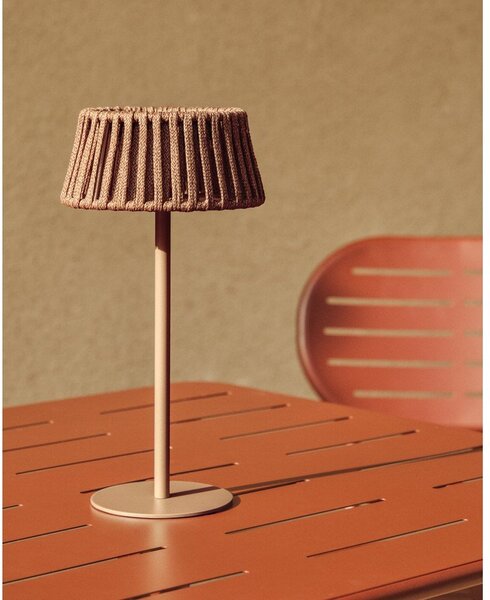 LED namizna/prenosljiva zunanja svetilka s solarnim panelom (višina 30 cm) Aldet – Kave Home